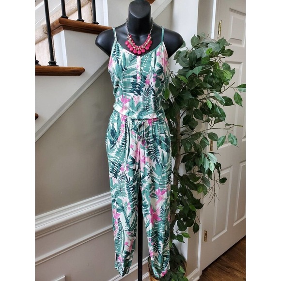 Old Navy Women's Multicolor Viscose Sleeveless Casual Jumpsuit Size X-Small - Picture 1 of 12